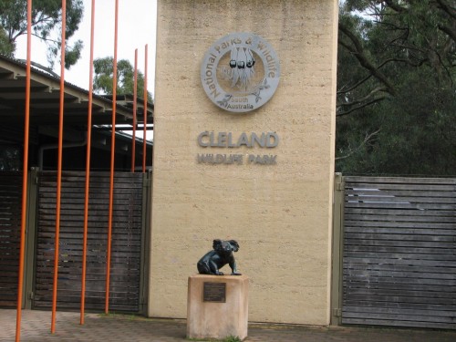 Entrance to Cleland Wildlife Park, South Australia