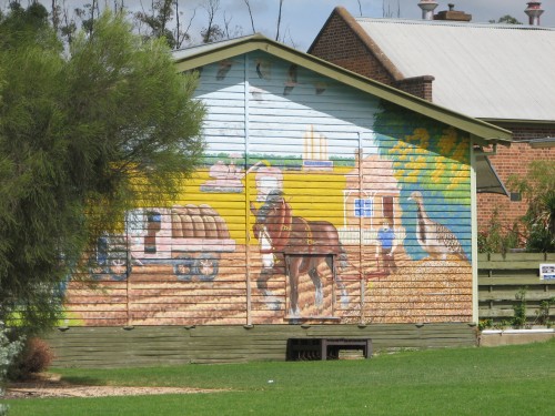 Mural on classroom, Pinnaroo Primary School Mural on classroom, Pinnaroo Primary School